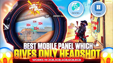 Secret Mobile Panel For Auto Headshot Sensitivity Setting For Free Fire Max / Best Sensitivity