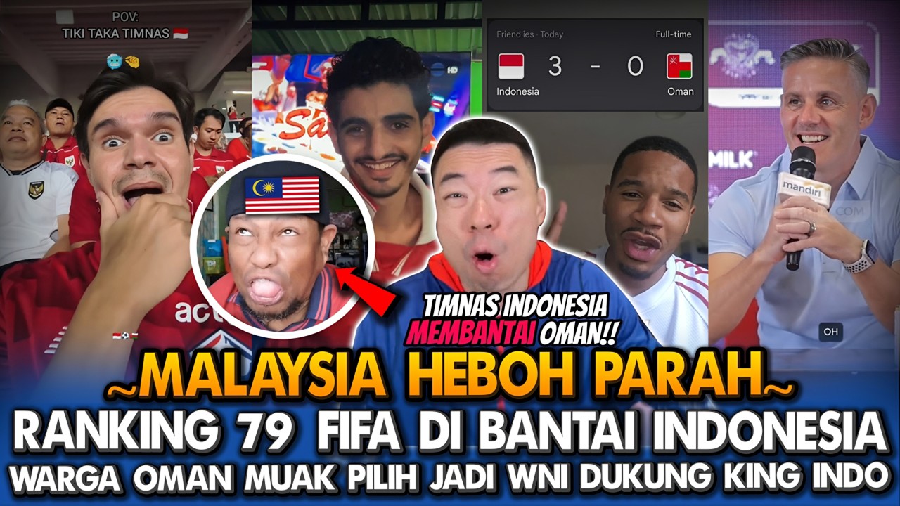 MALAYSIA HEBOH‼️SEMAKIN SULIT MENGEJAR INDONESIA⁈ TIMNAS BANTA1 OMAN 3-0