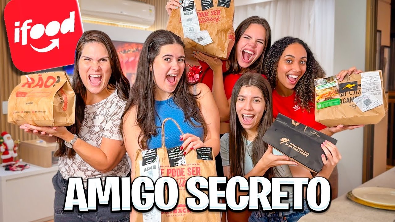 AMIGO SECRETO DE COMIDA DE APLICATIVO *  ELA FICOU COM RAIVA!