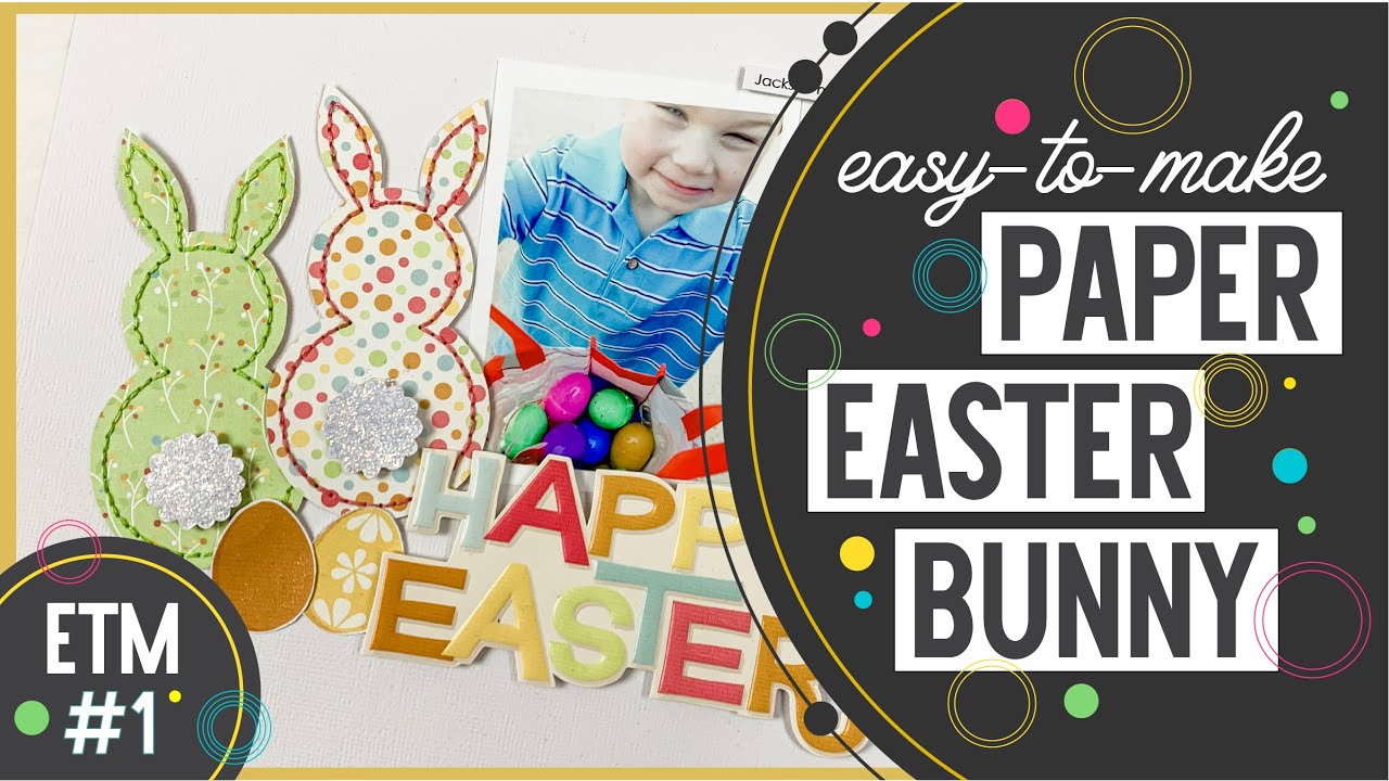 Easy to Make Paper Easter Bunny | How to Make a Paper Easter Bunny for ...