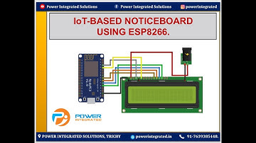 Smart Notice Board using ESP8266 & WiFi | IoT Project | POWER INTEGRATED