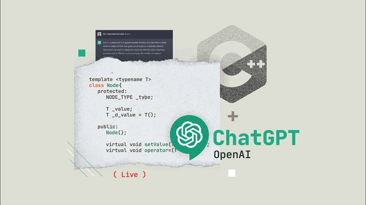 Coding C++ program ft. ChatGPT (No talking, Writing Computational Graph ...