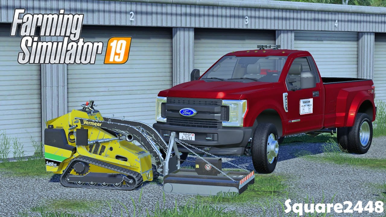 BRUSH MOWING AT ABONDONED STORAGE UNITS Vermeer Mini Loader