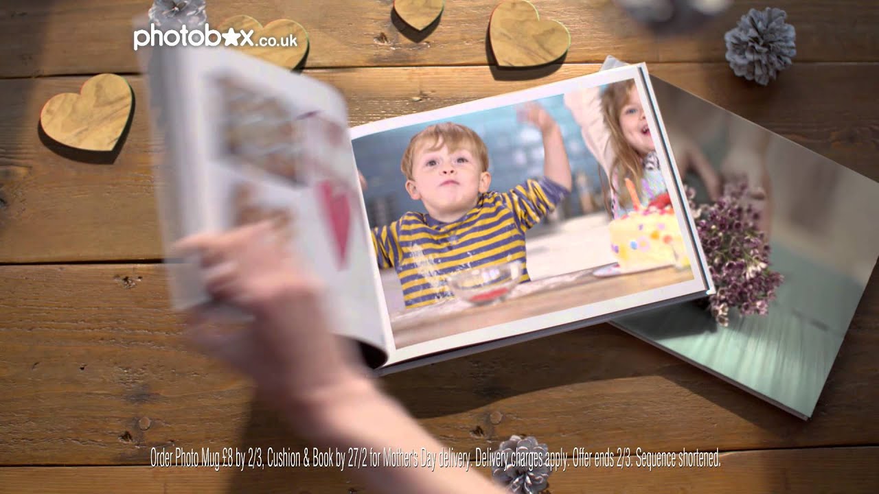 PhotoBox Mothers Day TV Advert Personalised Cushions, Books & Mugs