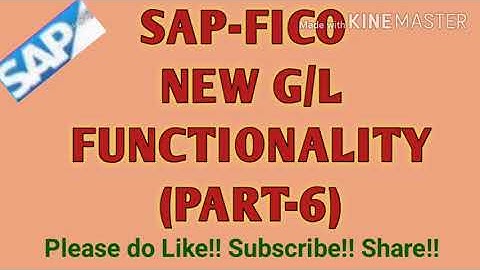 SAP-FICO SESSION 94|PART 6 NEW G/L FUNCTIONALITY IN SAP-FICO IN ENGLISH || DOCUMENT SPLITTING IN SAP
