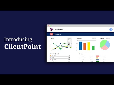 Create, Send, Track, Analyze & e-Sign Your Proposals With ClientPoint