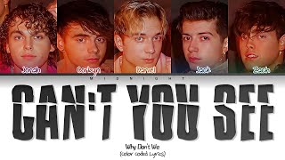 Why Don't We - Can't You See | (Color Coded Lyrics)