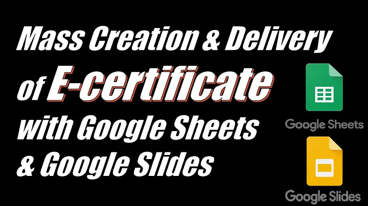 Automate Creation & Sending of E-Certificate with Google Sheets & Slides | Useful Step-by-Step Guide