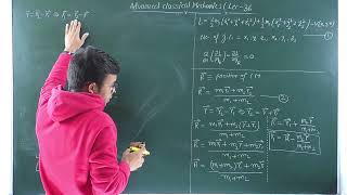 (LEC- 36) Reduction of two body problem into one body problem || Reduced mass || #msc #bsc