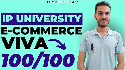 E-COMMERCE VIVA TIPS | Commerce Bhaiya