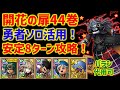 【ドラクエタクト】開花の扉44巻 勇者ソロ活用!安定8ターン攻略! 立ち回り解説