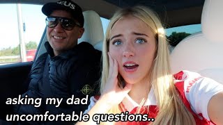 drive with us whilst I ask dad uncomfy Qs!!