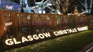 ASMR Christmas Vlog - Glasgow Christmas Markets (Festive Shopping)