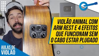 VIOLÃO STRINBERG GALAXY COM EFEITOS QUE FUNCIONAM DESPLUGADOS (Custa menos de 2 mil reais)