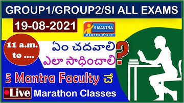 Marathon Classes on Tspsc | Appsc Syllabus | Group 1, Group 2, Si, Police, Dsc, Tet.