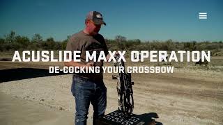 How to De-Cock Your Crossbow Using the ACUslide MAXX System | TenPoint Crossbows