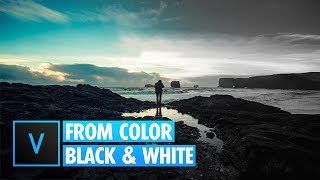 Vegas Pro 15: How To Fade From Color To Black & White - Tutorial #286