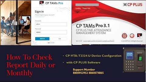 How To Generate Report CPPLUS Time Attandance #cpplus #timeattendance #essl #secureye #zkteco #myntr