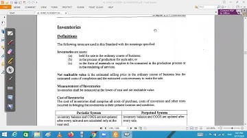 CAF 01 Introduction to Accounting (IA) Lecture 83 | Inventory | Part 1