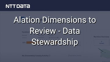 Alation Dimensions to Review - Data Stewardship - NTT DATA Databytes - Ep 25