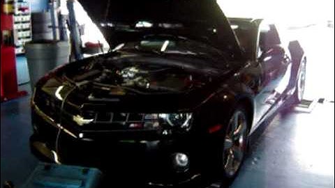 Dyno Tuned Performance- 2010 Camaro SS L99 with Edelbrock E-Force Supercharger on dyno