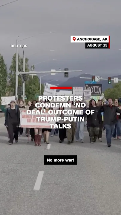 Protesters condemn ‘no deal’ outcome of Trump-Putin talks