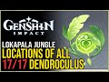 All lokapala jungle dendroculus genshin impact