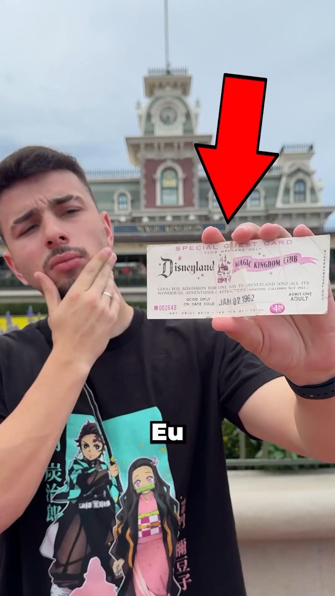 Usei um Ingresso da Disney de 1962 #shorts