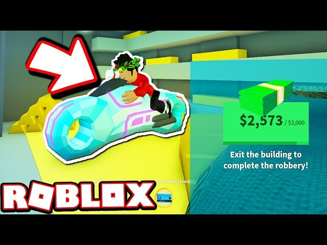 Robbing The Bank With The New Volt Bike Roblox Jailbreak - more museum leaks playing with millionaire fan roblox