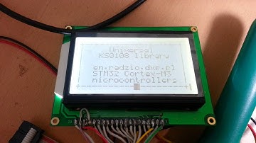 STM32F103 is driviing GLCD LG128643 in real time