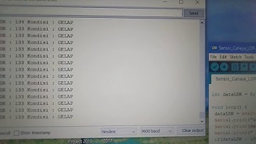 Arduino - mengukur intensitas cahaya dengan LDR