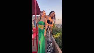 Hande Erçel And Gamze Erçel Dancing On Turkish Songs Both Are So Cute And Good Dancer Hande