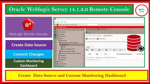 WebLogic Server 14.1.2 Remote Console,Create Data Source, Commit,Create Custom Dashboard PART 6