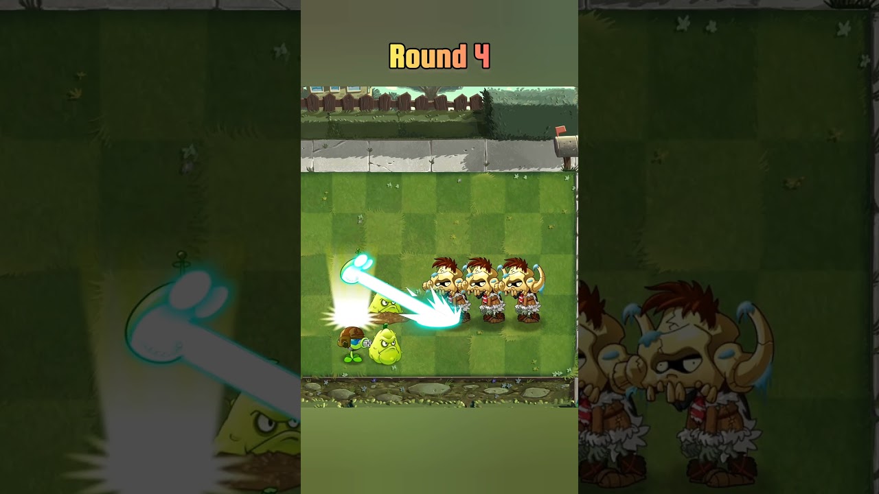 pvz2 all new plants vs 3 zombie hard challenge 