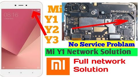 Mi Y1 lite network Problem No Service Low Network