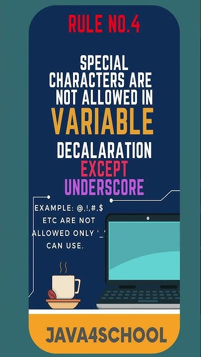 Rules for variables declaration in java | #Java4School #JAVA # ...