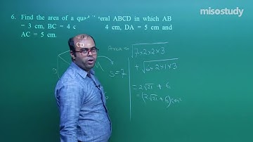 CBSE 09&10th Mathematics | 12. Herons Formula | CBSE Pattern Question Exercise | In English