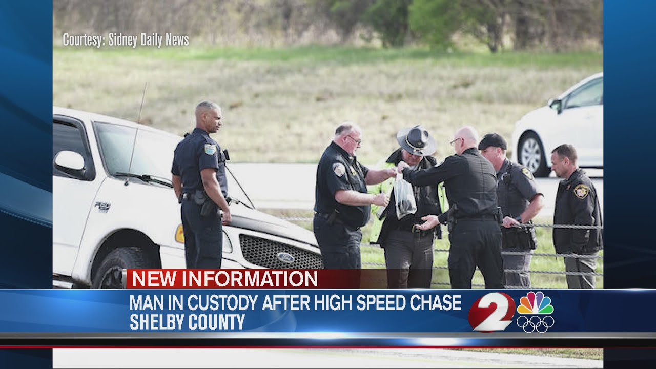 Chase of stolen car ends in crash on I-75 in Shelby County - YouTube