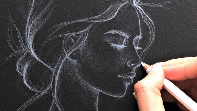 Drawing on Black Paper - Charcoal, Colored Pencils, Pastels and More 