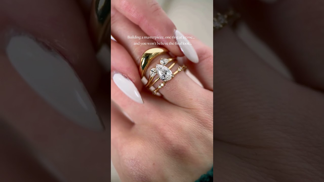 Timeless Diamond and Gold Ring Stacks