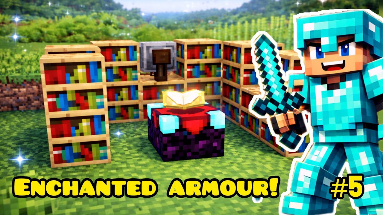 Minecraft PE Survival EP 5 | Full Enchanted Diamond Armor 🔥 (Best ...
