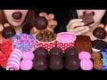 ASMR GIANT CHOCOLATE ICE CREAM BON BONS, STRAWBERRY MOCHI, UNICORN BUNDT CAKE, ICE CREAM SUNDAE 먹방