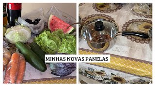 COMPREI PANELAS NOVAS\/ UM POUCO DA MINHA TARDE E NOITE DO SÁBADO