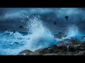 Sleep to Big Ocean Waves Crashing | Stormy White Noise Water Sounds 10 Hours