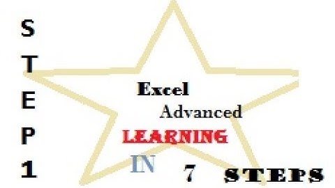 Excel Advanced Learning step 1 of 7 steps - Backstage View