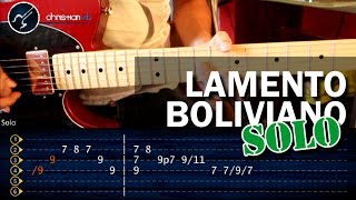 Video thumbnail of "Cómo tocar "Lamento Boliviano" de Enanitos Verdes - SOLO - Guitarra Electrica (HD) - Christianvib"