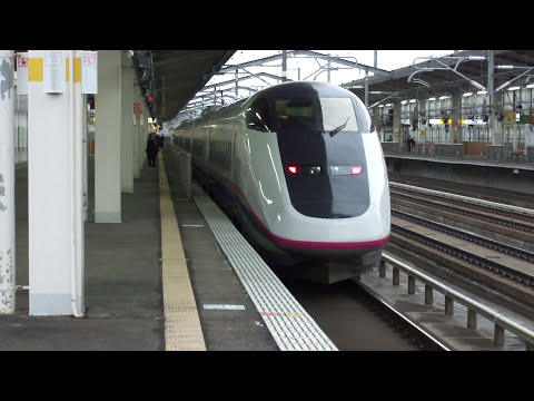 福島駅　E2系+E3系やまびこ　到着