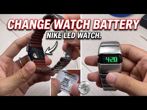 How to Change your Nike D-Line Digital Watch Battery - YouTube