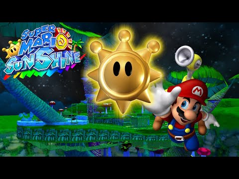 Super Mario Sunshine GC 4K Pianta Village All Shines No Damage 