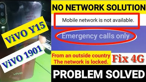 Vivo Y15 Emergency Call Only, Fix Vivo Y15 No Service Error Problem Solved, Vivo Y15 Network Problem